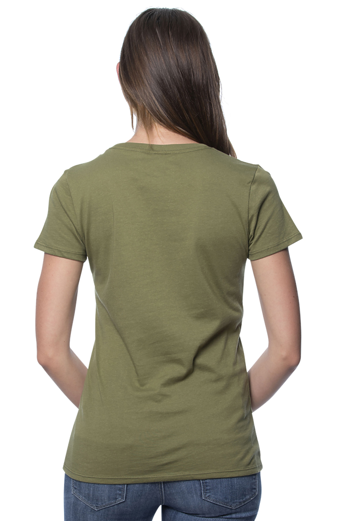 Royal Apparel 5001ORGW Women's Organic Short Sleeve Tee - Moss