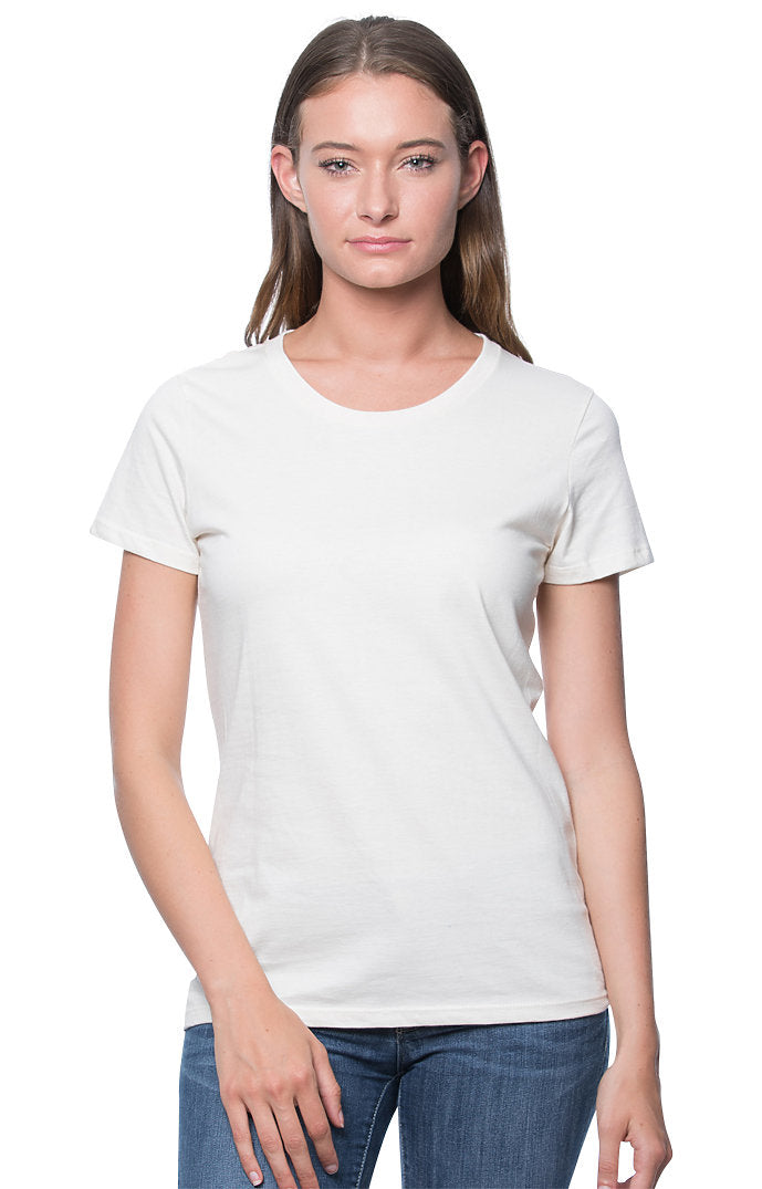Royal Apparel 5001ORGW Women's Organic Short Sleeve Tee - Natural
