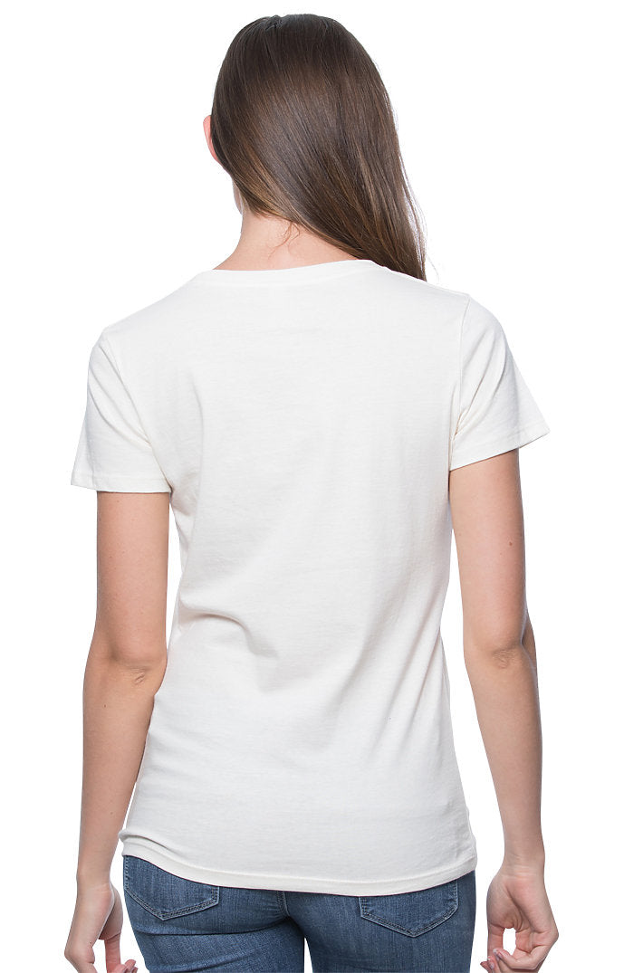 Royal Apparel 5001ORGW Women's Organic Short Sleeve Tee - Natural