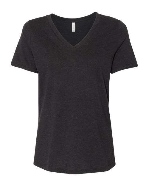 BELLA + CANVAS Women's Relaxed Heather CVC V-Neck Tee - BELLA + CANVAS 6405CVC