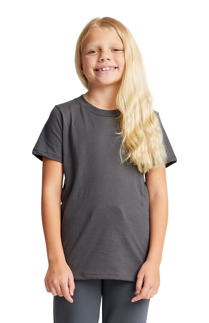 Royal Apparel 5021 Youth Short Sleeve Crew Tee - Asphalt