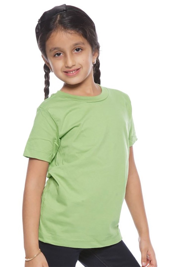 Royal Apparel 5021ORG Youth Organic Short Sleeve Crew Tee - Avocado