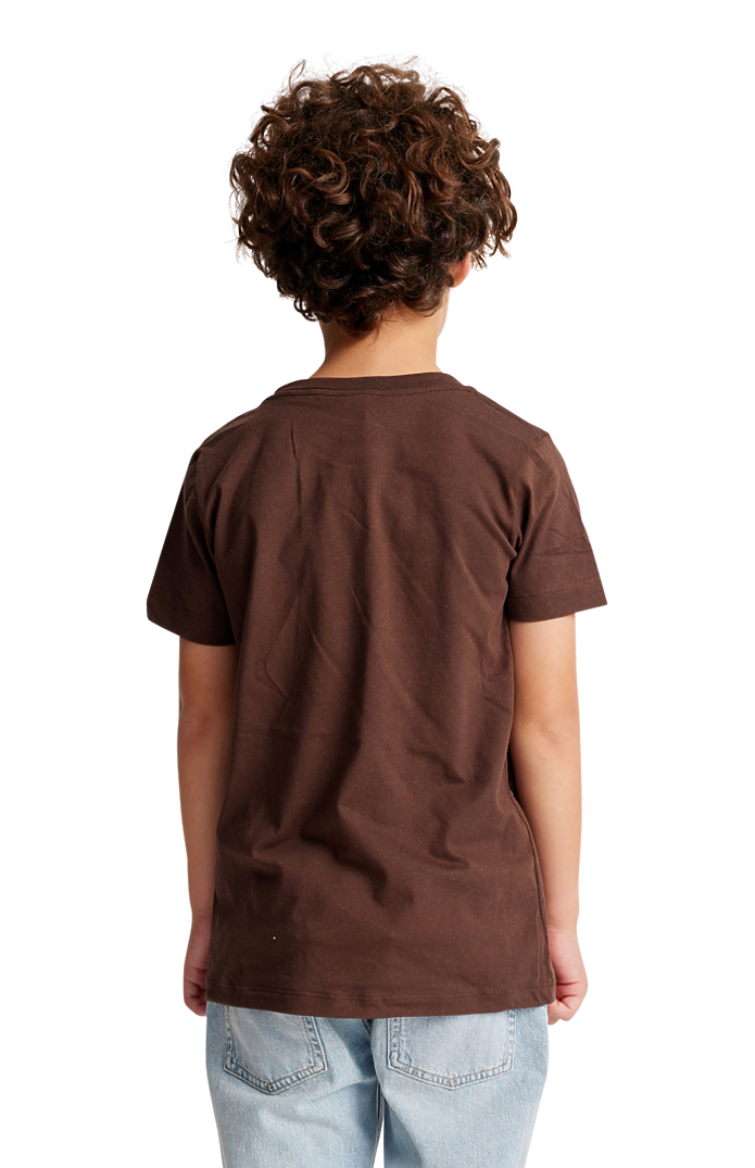 Royal Apparel 5021ORG Youth Organic Short Sleeve Crew Tee - Bark