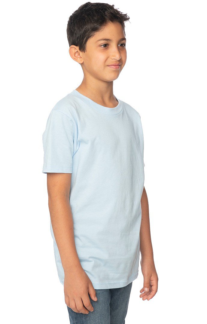 Royal Apparel 5021ORG Youth Organic Short Sleeve Crew Tee - Heaven