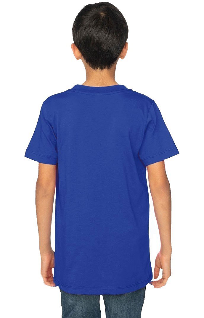Royal Apparel 5021ORG Youth Organic Short Sleeve Crew Tee - Nautical Blue
