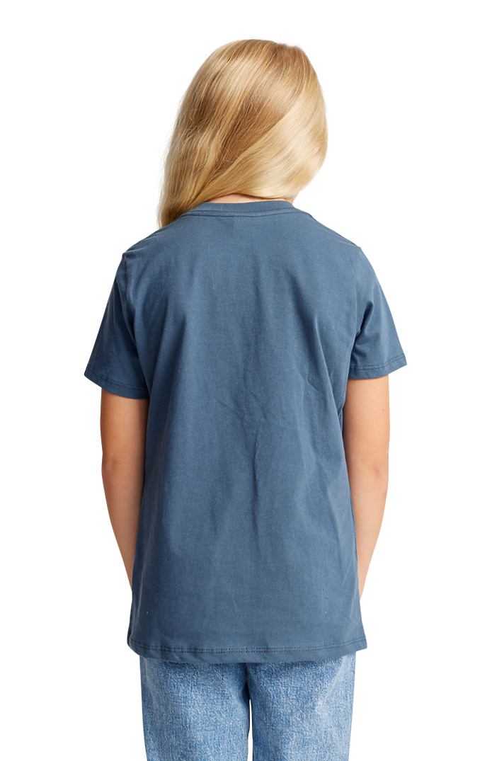 Royal Apparel 5021ORG Youth Organic Short Sleeve Crew Tee - Pacific Blue