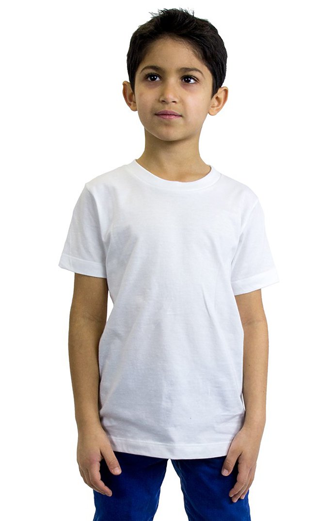 Royal Apparel 5021ORG Youth Organic Short Sleeve Crew Tee - Salt
