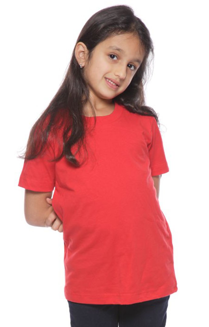 Royal Apparel 5021 Youth Short Sleeve Crew Tee - Red