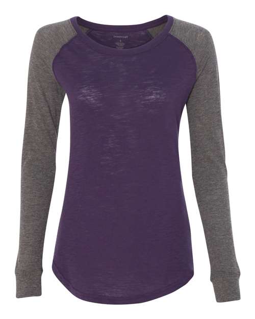 Boxercraft Women’s Preppy Patch Slub Long Sleeve T-Shirt - Boxercraft T66