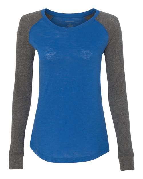 Boxercraft Women’s Preppy Patch Slub Long Sleeve T-Shirt - Boxercraft T66