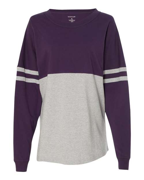Boxercraft Women's Jersey Pom Pom Long Sleeve T-Shirt - Boxercraft T14