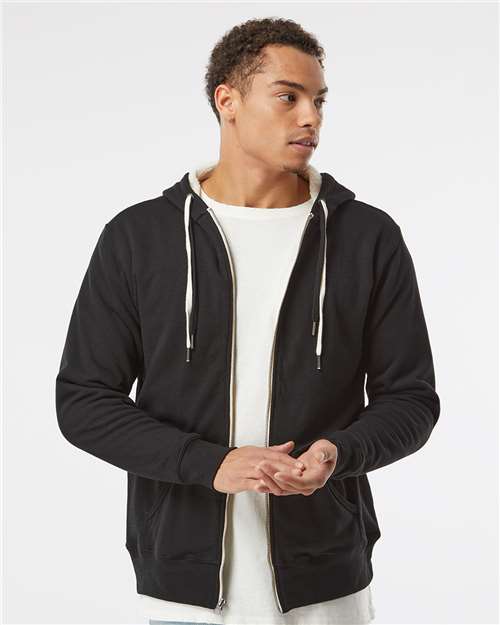 Independent Trading Co. Unisex Sherpa-Lined Hooded Sweatshirt - Independent Trading Co. EXP90SHZ