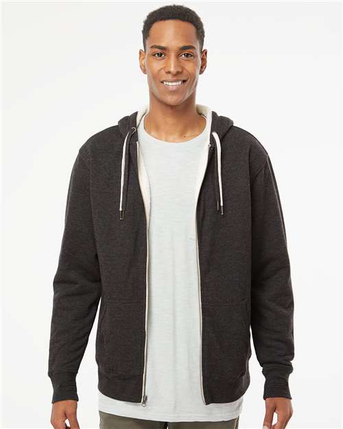 Independent Trading Co. Unisex Sherpa-Lined Hooded Sweatshirt - Independent Trading Co. EXP90SHZ