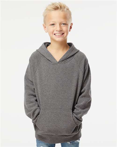 Independent Trading Co. Youth Lightweight Special Blend Raglan Hooded Sweatshirt - Independent Trading Co. PRM15YSB