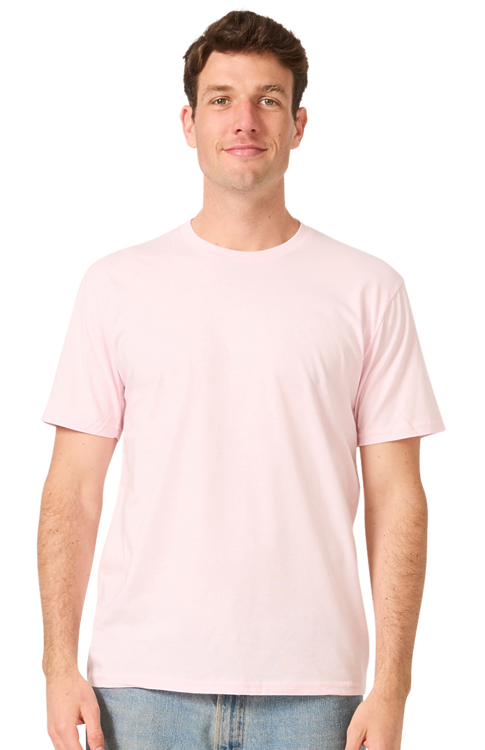Royal Apparel 5051ORG Unisex Organic Short Sleeve Tee - Rose Pink