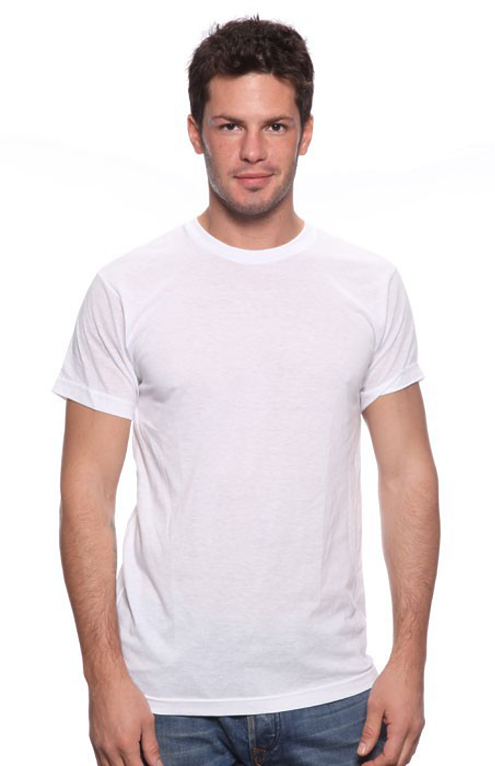 Royal Apparel 5051UNN Unisex Union Short Sleeve Tee - White