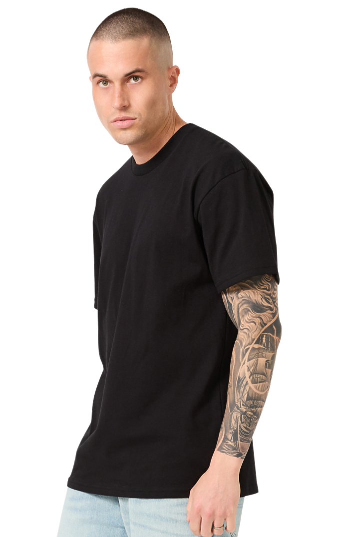 Royal Apparel 5051USA Unisex Short Sleeve USA Tee - Black
