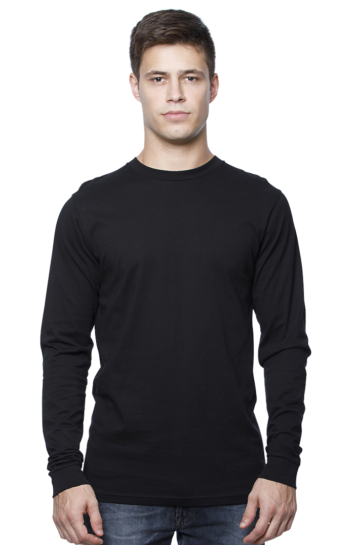 Royal Apparel 5054 Unisex Long Sleeve Tee - Black