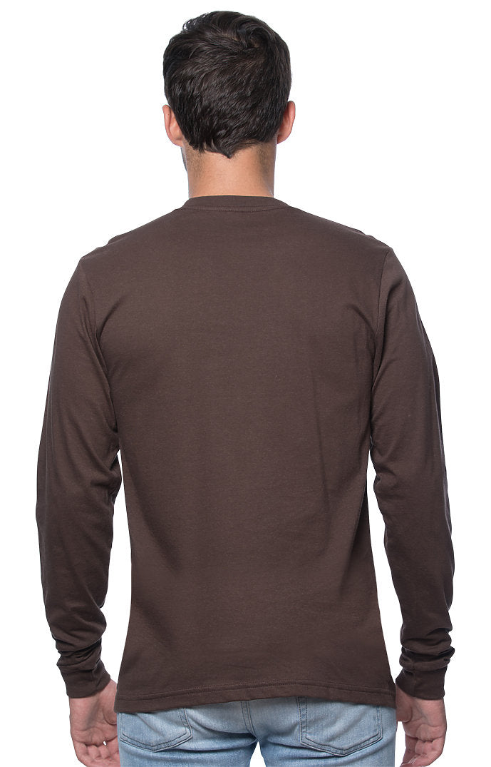 Royal Apparel 5054 Unisex Long Sleeve Tee - Chocolate