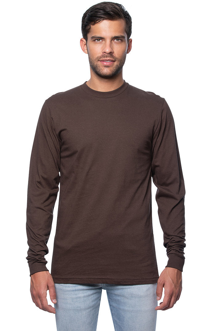 Royal Apparel 5054ORG Unisex Organic Long Sleeve Tee - Bark
