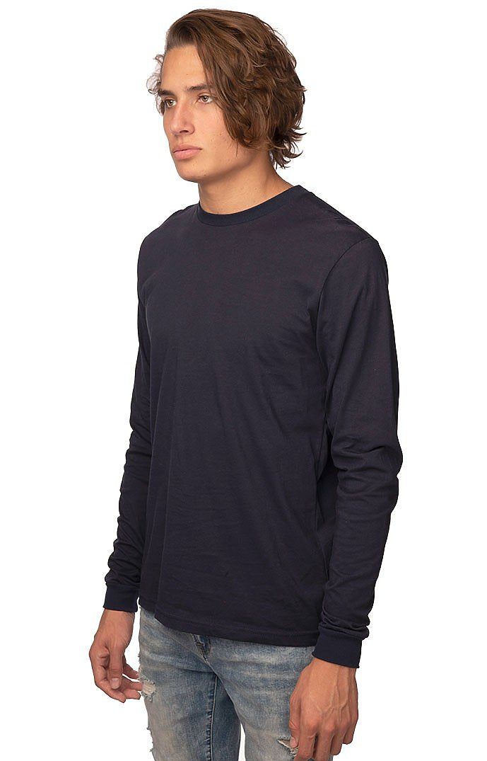 Royal Apparel 5054ORG Unisex Organic Long Sleeve Tee - Ocean