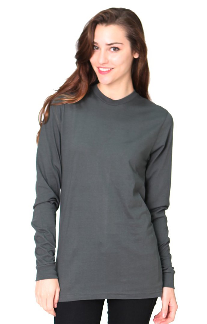 Royal Apparel 5054ORG Unisex Organic Long Sleeve Tee - Slate