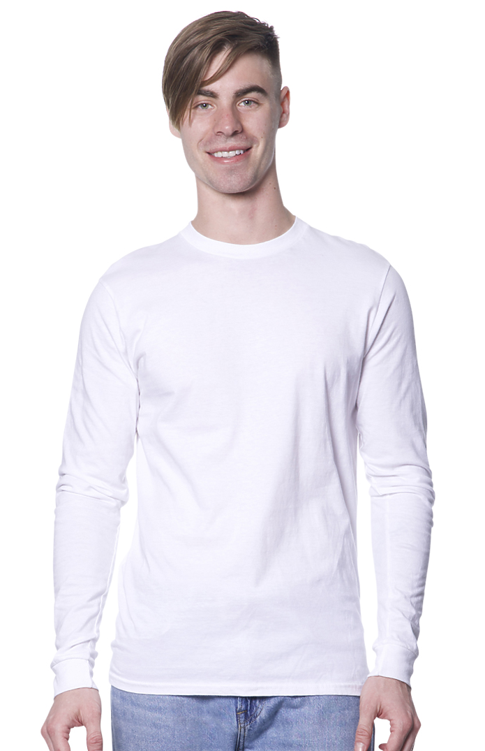 Royal Apparel 5054ORG Unisex Organic Long Sleeve Tee - Salt