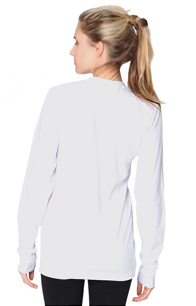Royal Apparel 5054ORG Unisex Organic Long Sleeve Tee - Salt