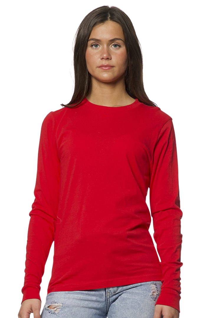 Royal Apparel 5054 Unisex Long Sleeve Tee - Red