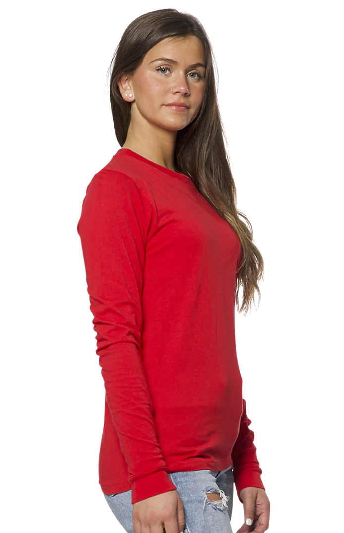 Royal Apparel 5054 Unisex Long Sleeve Tee - Red