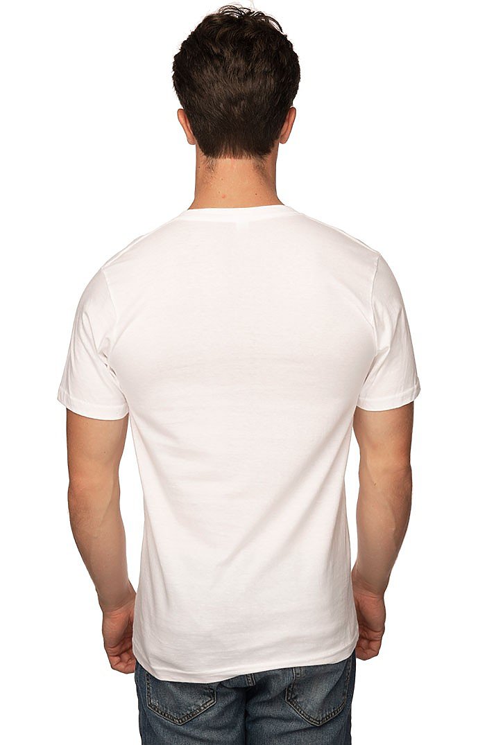 Royal Apparel 5055 Unisex Short Sleeve V-Neck - White