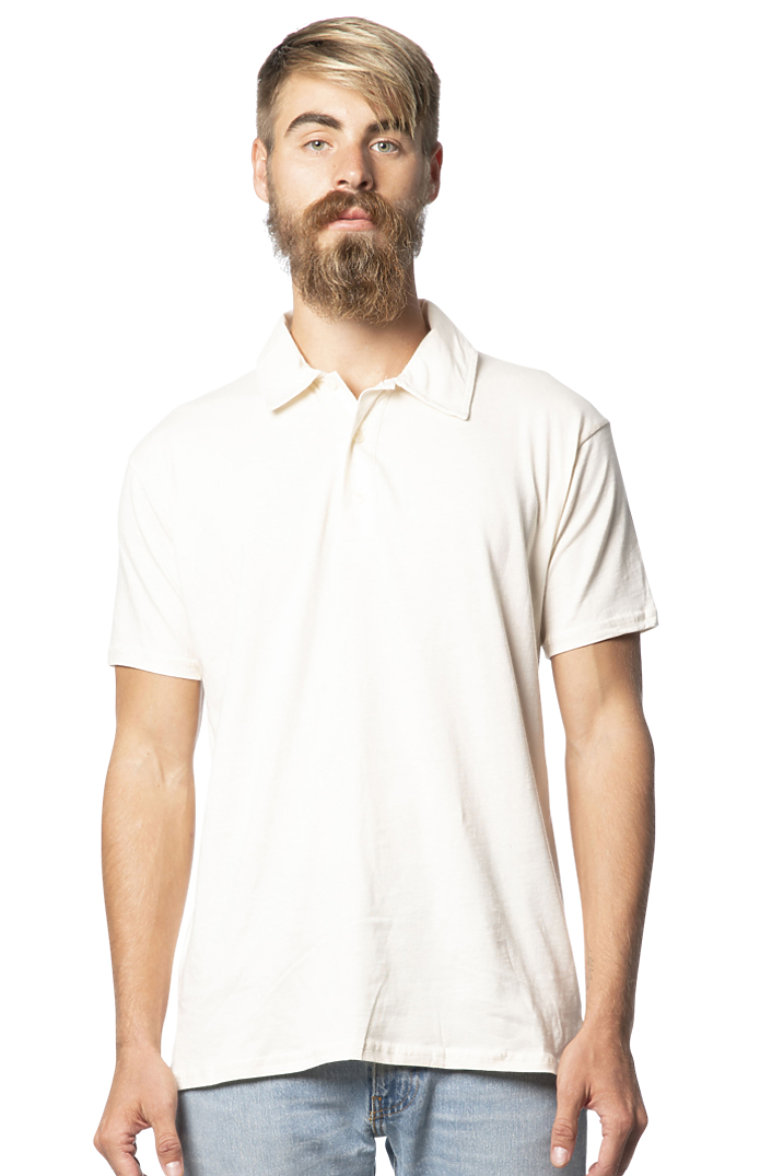 Royal Apparel 5057ORG Unisex Organic Polo Shirt - Natural