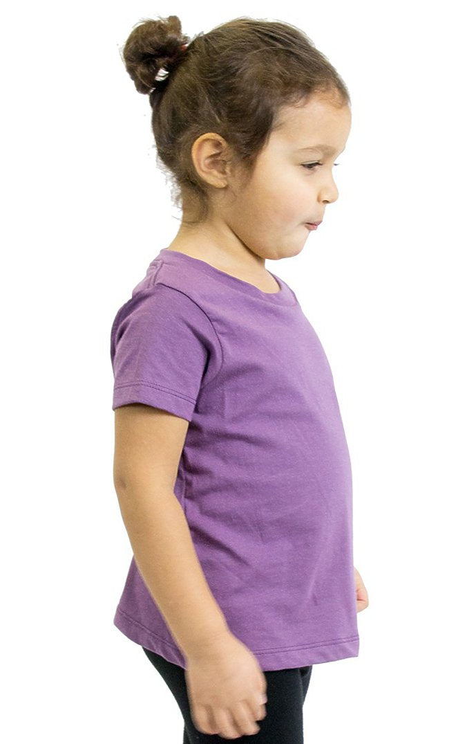 Royal Apparel 5061ORG Toddler Organic Short Sleeve Crew Tee - Eggplant