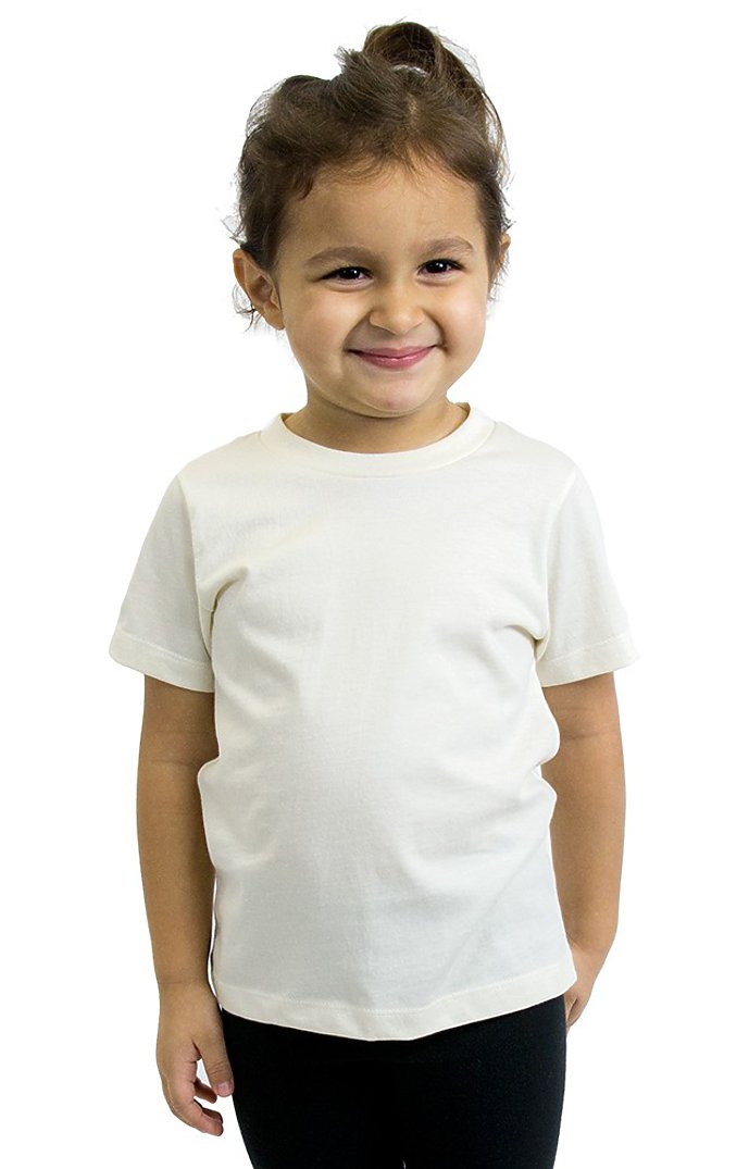 Royal Apparel 5061ORG Toddler Organic Short Sleeve Crew Tee - Natural