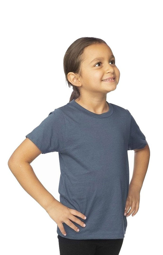 Royal Apparel 5061ORG Toddler Organic Short Sleeve Crew Tee - Pacific Blue