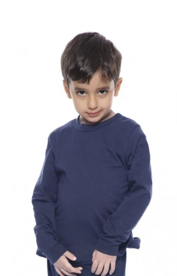 Royal Apparel 5062 Toddler Long Sleeve Crew Tee - Navy