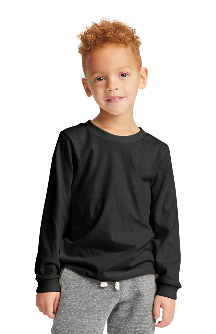 Royal Apparel 5062ORG Toddler Organic Long Sleeve Crew Tee - Night
