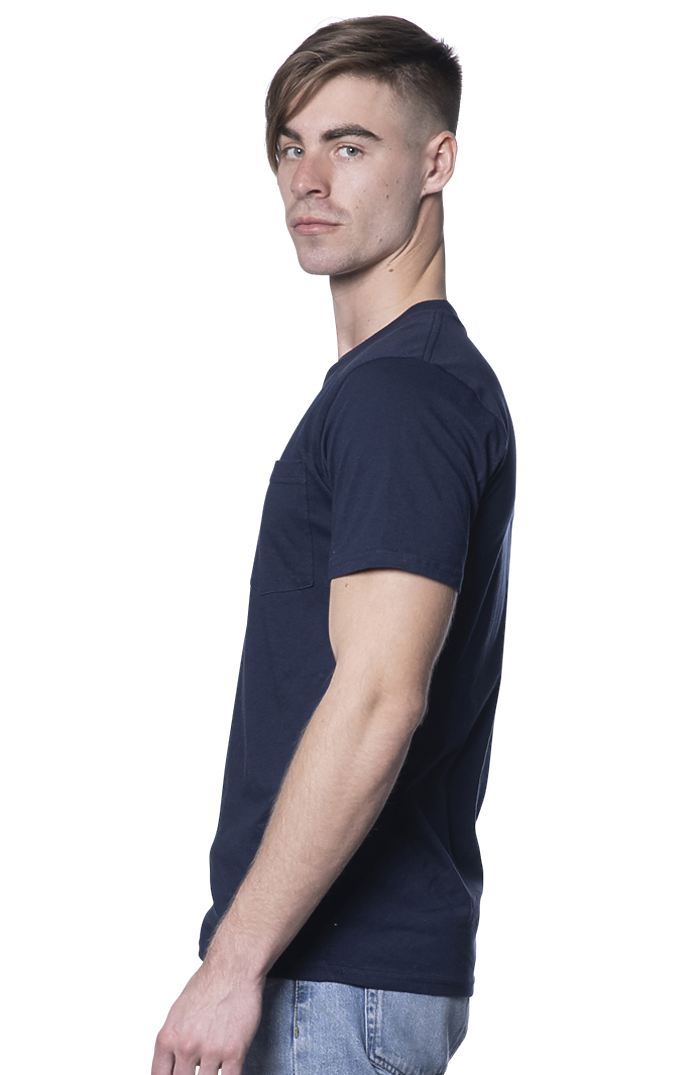 Royal Apparel 5117ORG Unisex Organic Short Sleeve Pocket tee - Ocean