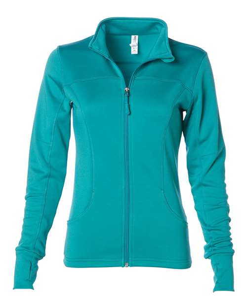 Independent Trading Co. EXP60PAZ Women's Poly-Tech Full-Zip Track Jacket | Wholesale Women's Track Jacket