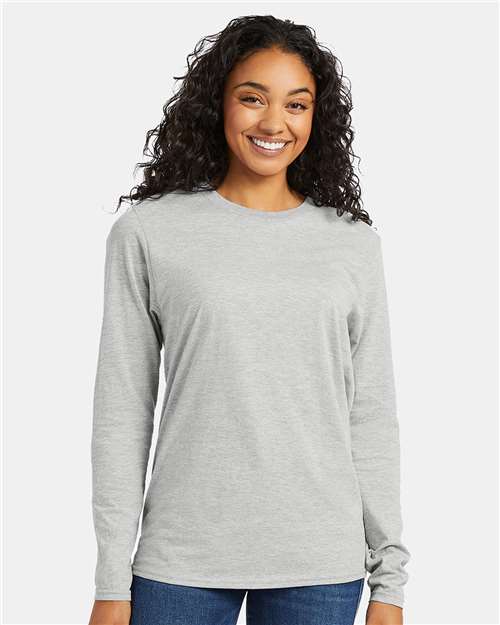 Hanes Unisex Perfect-T Long Sleeve T-Shirt - Hanes 498L