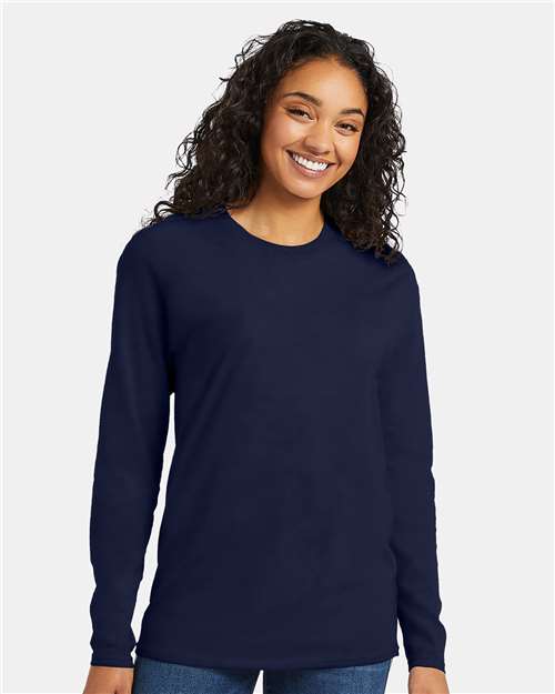 Hanes Unisex Perfect-T Long Sleeve T-Shirt - Hanes 498L