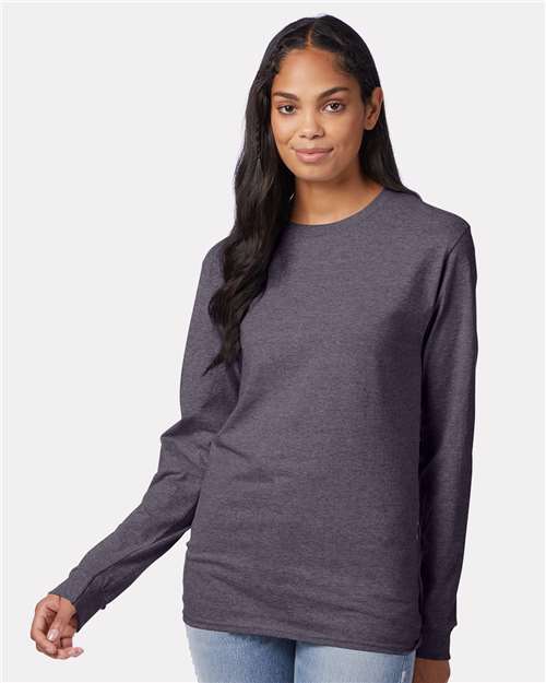 Hanes Authentic Long Sleeve T-Shirt - Hanes 5586