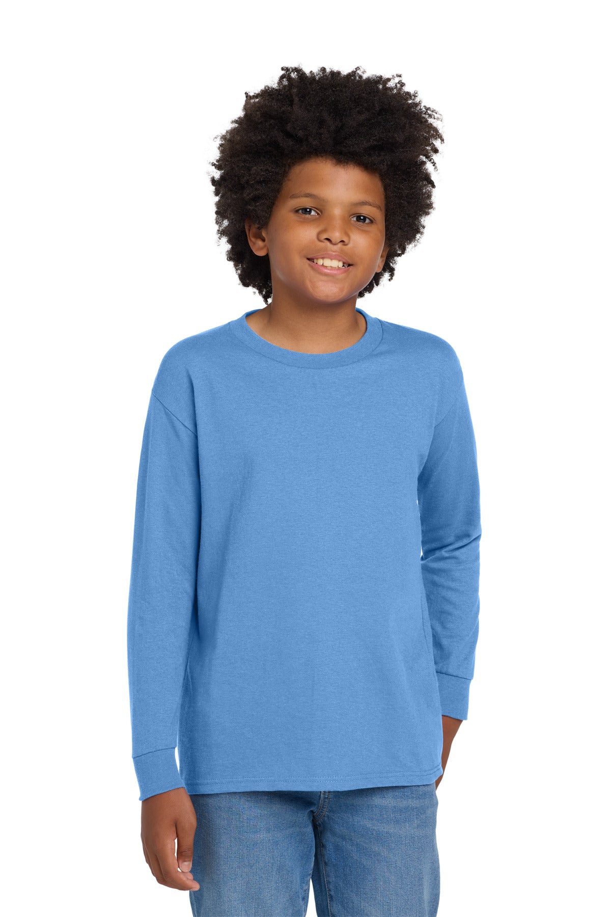 Gildan 5400B Youth Heavy Cotton 100% Cotton Long Sleeve T-Shirt