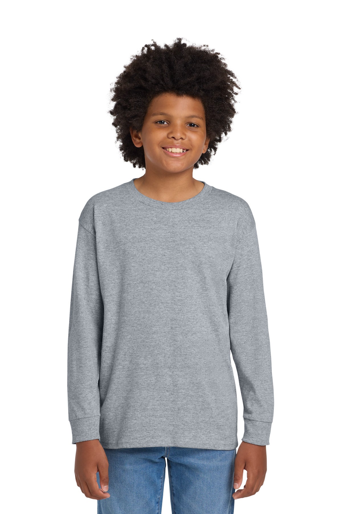 Gildan 5400B Youth Heavy Cotton 100% Cotton Long Sleeve T-Shirt