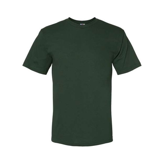Bayside Unisex USA-Made Midweight T-Shirt - Hunter Green - Bayside 5040 Bayside
