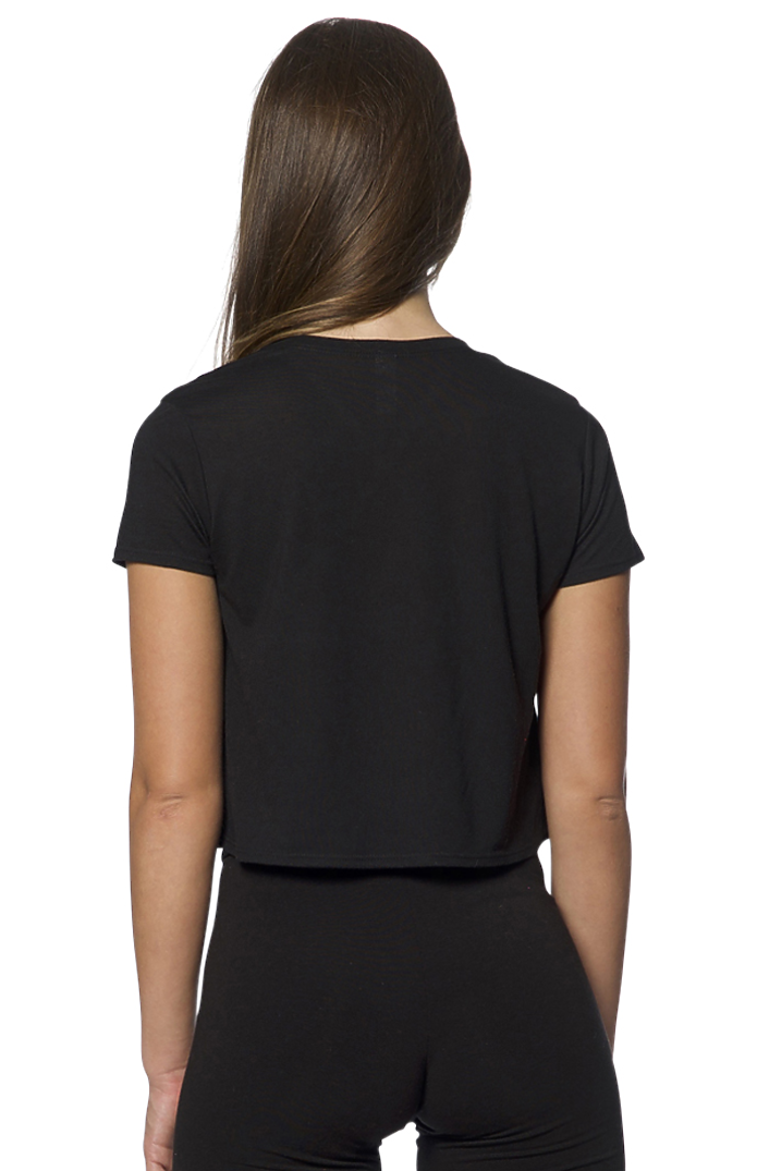 Royal Apparel 55111 Weekend Boxy Crop - Black