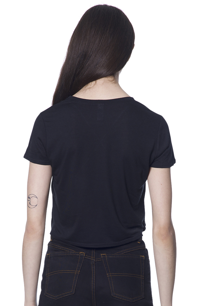 Royal Apparel 55111 Weekend Boxy Crop - Black