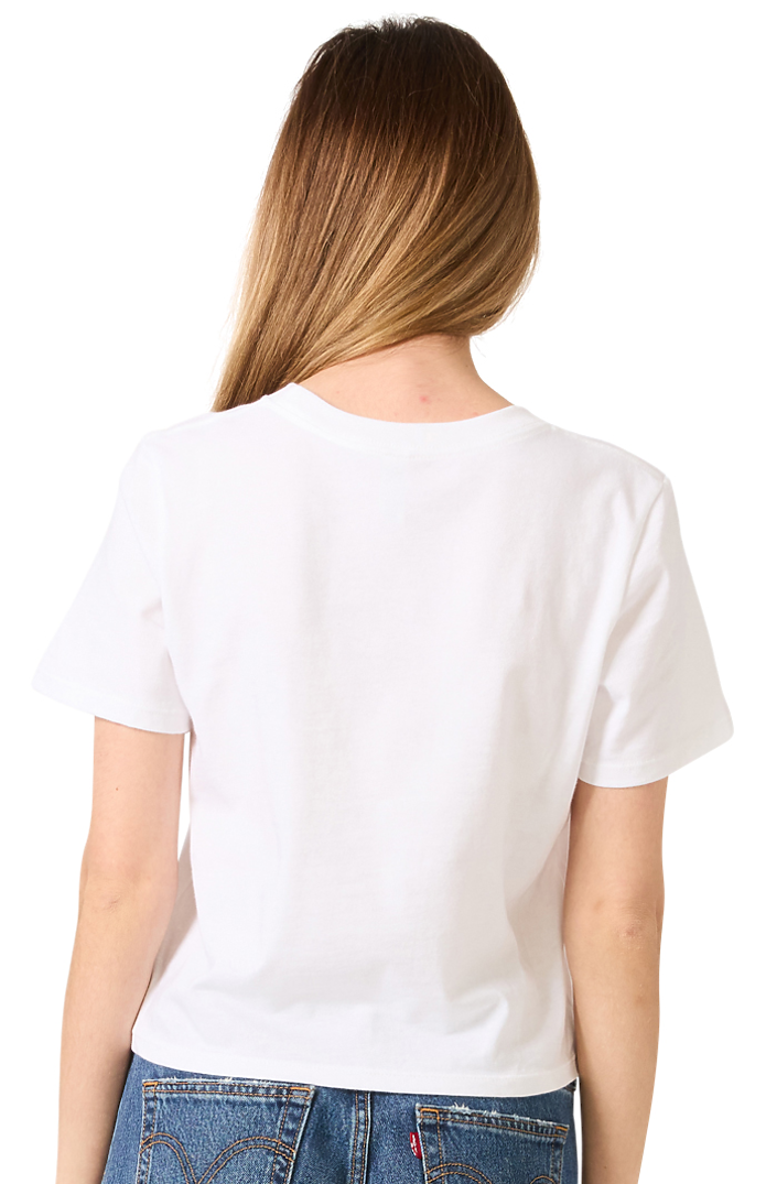 Royal Apparel 55111 Weekend Boxy Crop - White