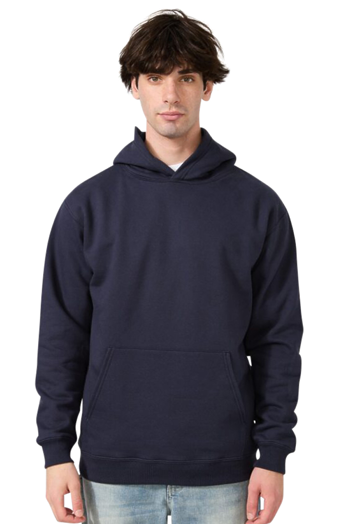 Royal Apparel 57055 Unisex Deluxe Fleece Hooded Sweatshirt - Navy