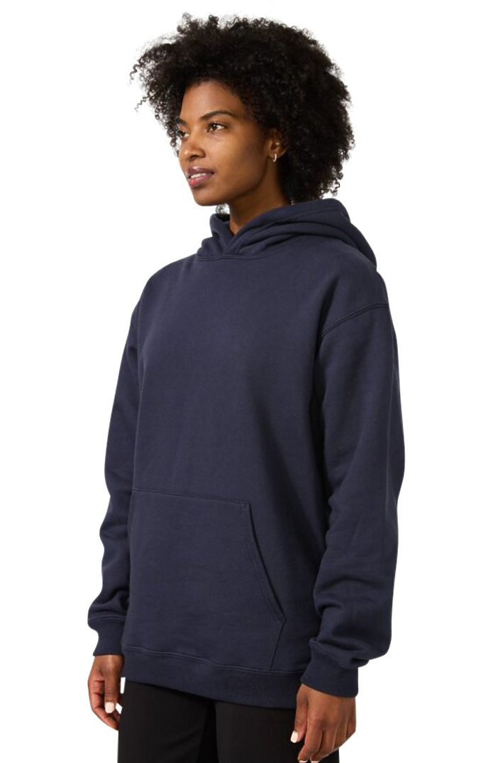 Royal Apparel 57055 Unisex Deluxe Fleece Hooded Sweatshirt - Navy